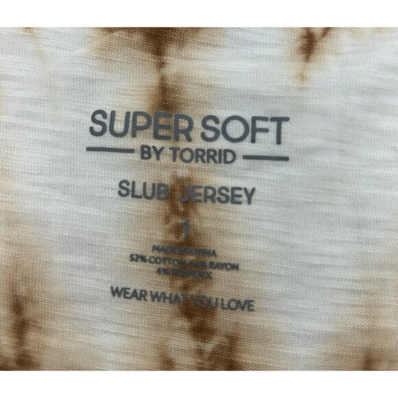 Torrid Woman’s Crew Neck, Roll Sleeve Muscle Top, Graphic Thrill Seeker, Size 1X - Picture 6 of 9